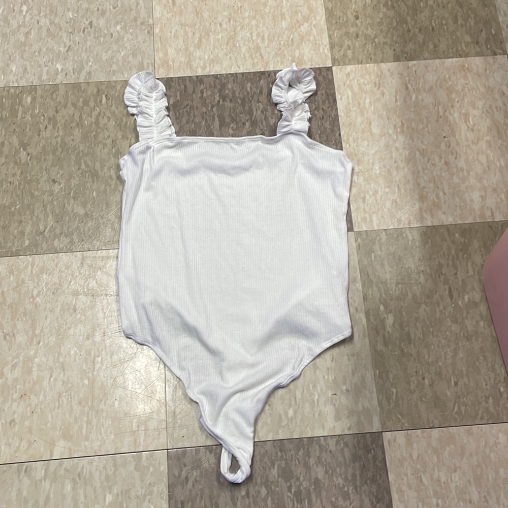 Bluenotes White Bodysuit Size Large